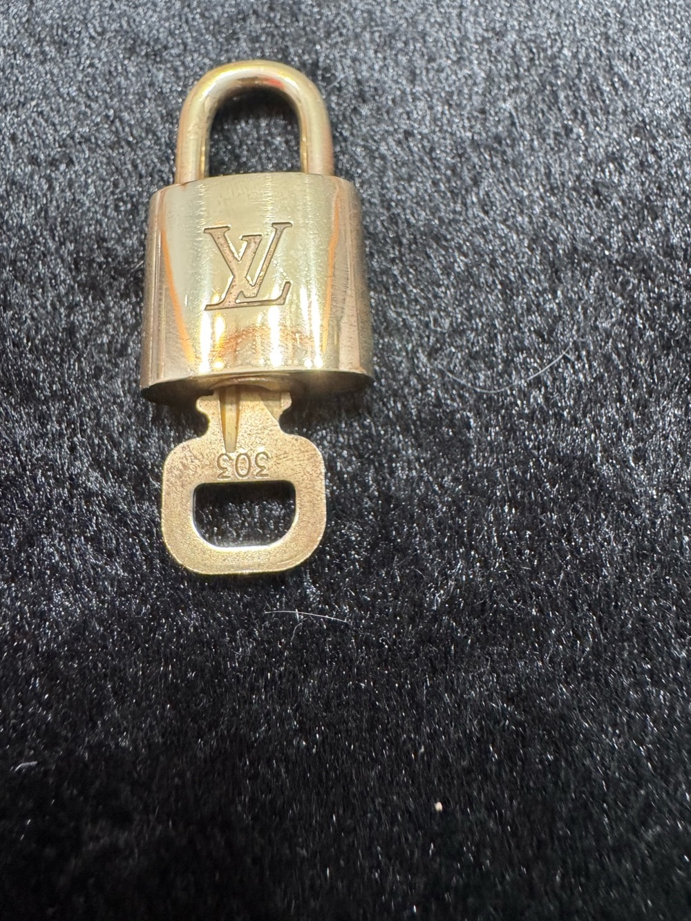 Louis Vuitton Brass Padlock with Key #303